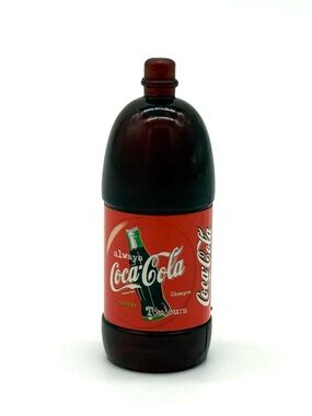 VTG Barbie Coca-Cola 2L Soda Bottle Doll Accessory Dreamhouse Kitchen Mattel Toy